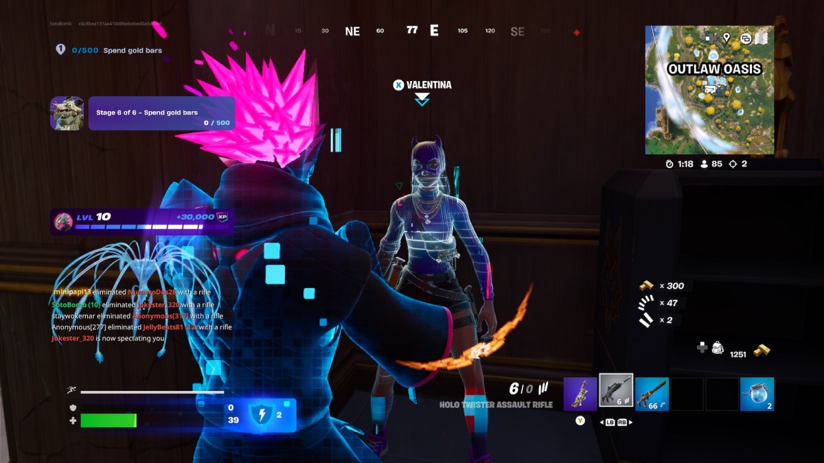 Valentina in Fortnite Chapter 6, Season 2.