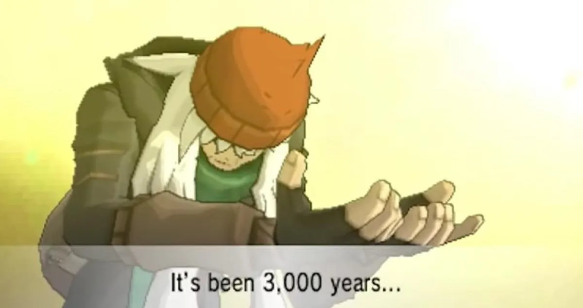 AZ from Pokemon X and Y does the 3000 years meme